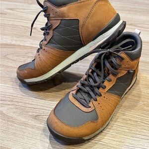 Brown and Tan Women's Waterproof Hiking Boots